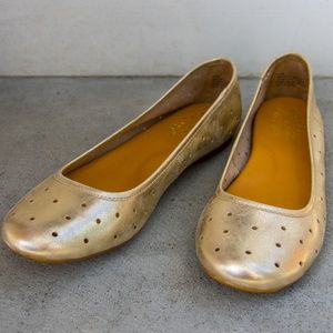 Kork Ease Leather Ballet Flats